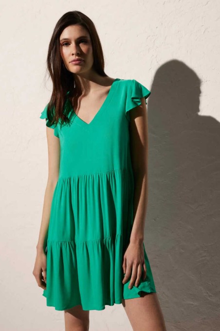 Sukienka Plażowa 86042 Zielony - Ysabel Mora